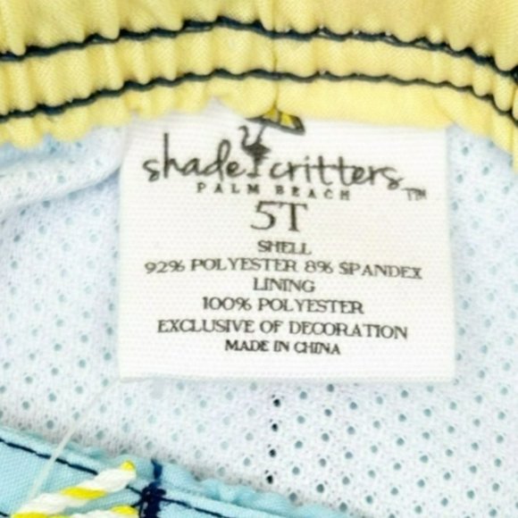 Shade Critters Boys Size 5T Swim Trunks 50+ UPF Protection - Picture 6 of 7